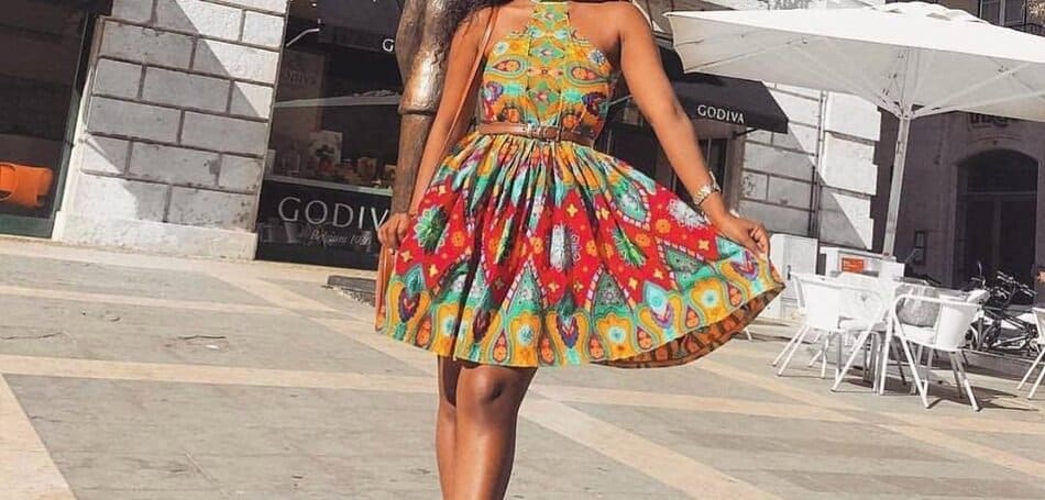Ankara styles new arrivals with sneakers